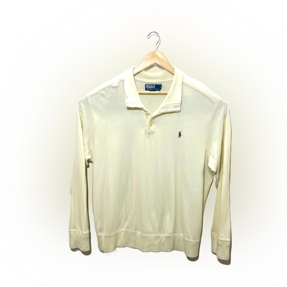 Ralph Lauren Polo XXL Cream Buttoned Pullover
